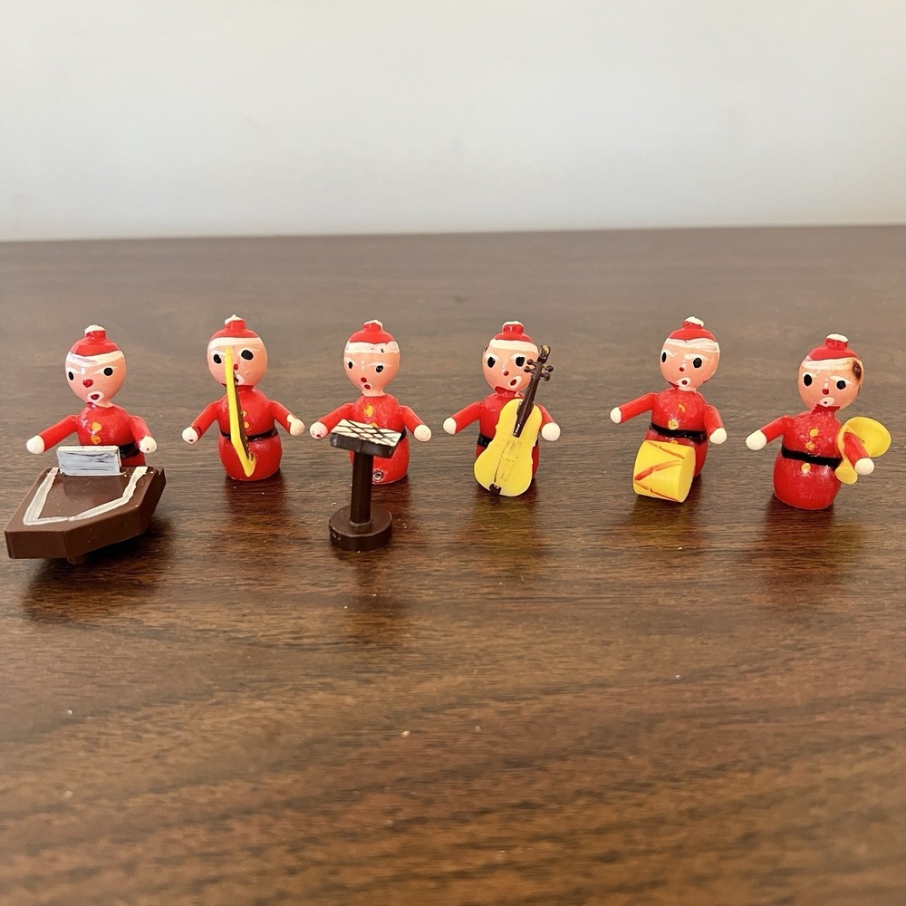 Dan Dee Imports 6 Pc Santa Band Set Made in Hong‎ Kong w Box Vintage 1969